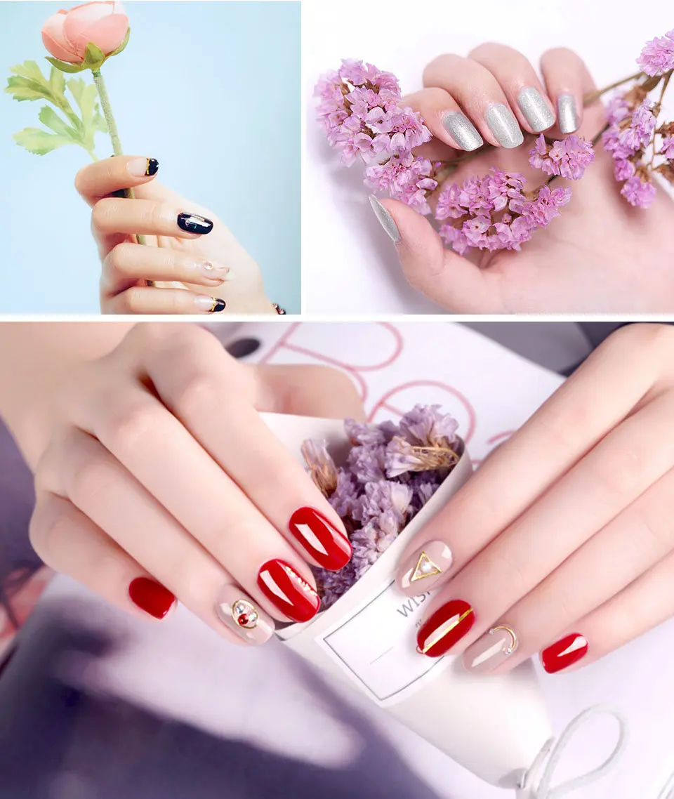 Набор для ногтей 24 Вт лампа Сушилка 6 шт. Гель-лак для ногтей Отмачивание маникюрные изделия стойкий гель набор для маникюра для ногтей набор