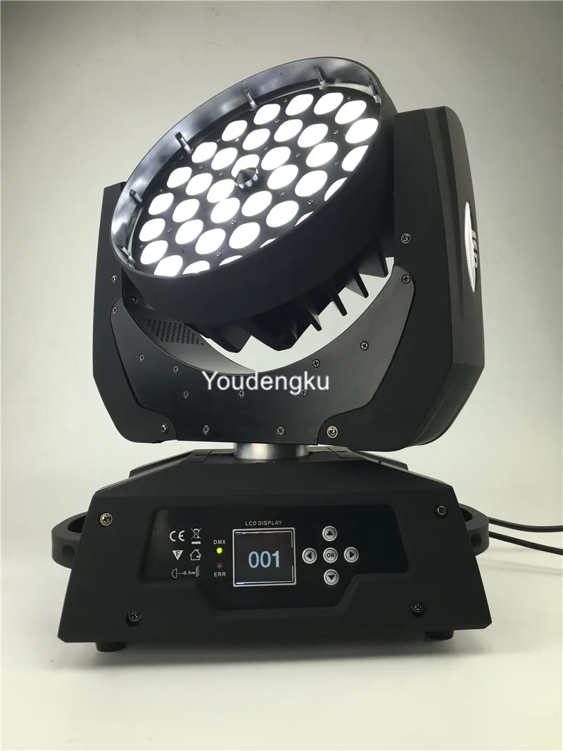 2 шт. 36*10 Вт 4-в-1 rgbw Смешивание цветов dmx zoom led moving head wash lyre movinghead light | Освещение
