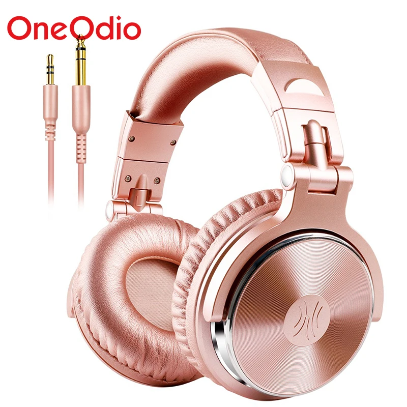OneOdio профессиональные студийные DJ проводные наушники с микрофоном Накладные HiFi