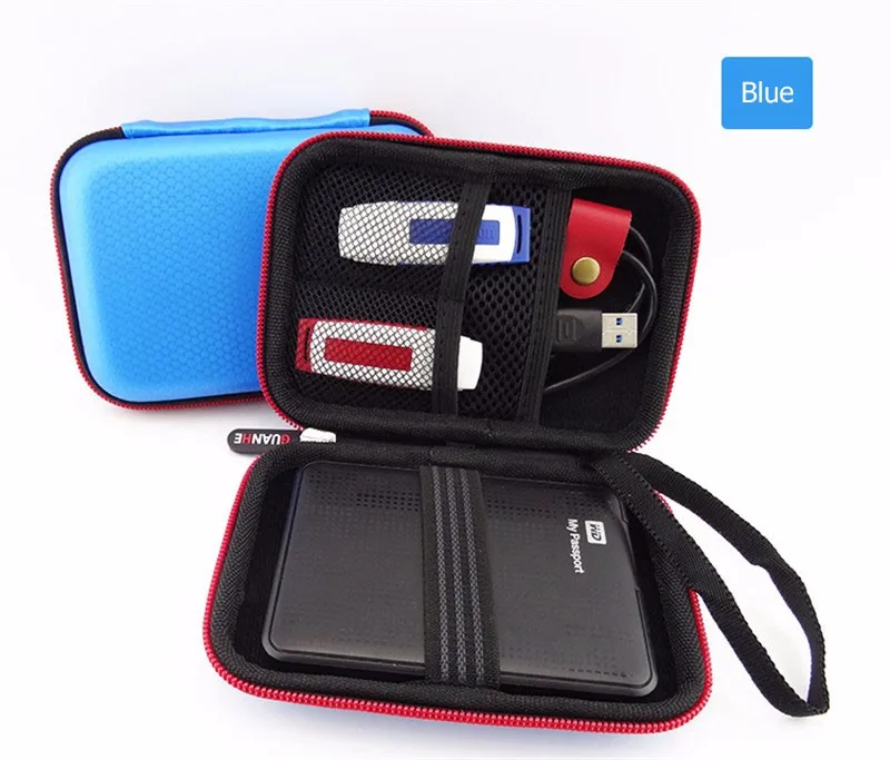 Портативный квадратный HDD мешок хранения Организатор для 2." жесткий диск, HDD, Запасные Аккумуляторы для телефонов, U диск, Зарядное устройство, мини-гаджет карман