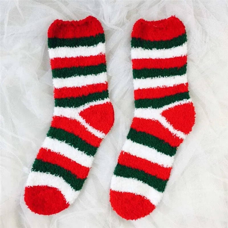 #2533 Для женщин теплые толстые коралловые бархат полосой Тапочки нескользящие