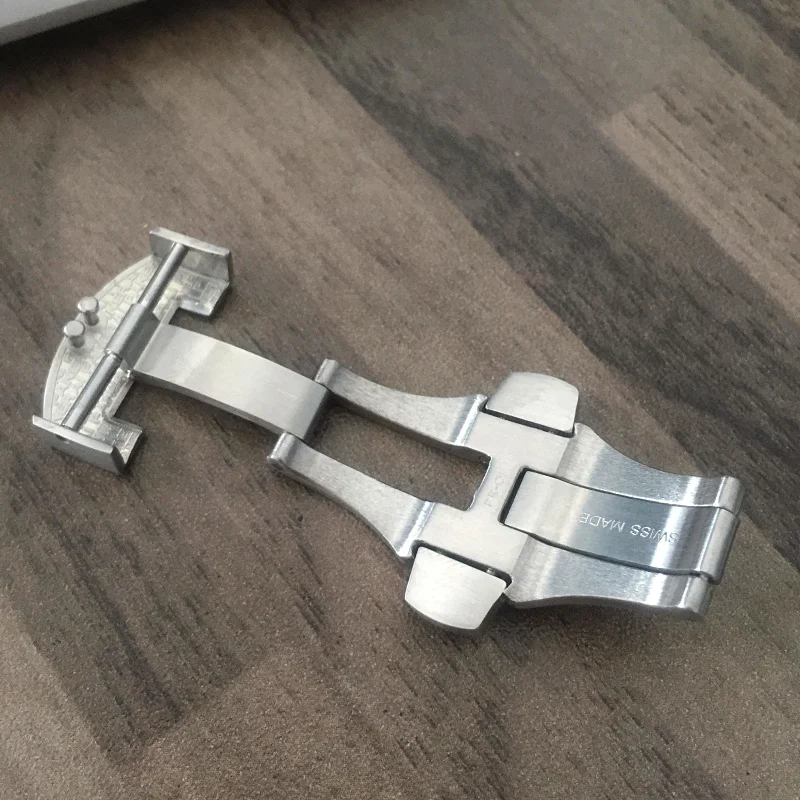 MERJUST DIY матовый 22 мм Серебристый Металл Нержавеющая сталь ремешок Бабочка Пряжка для PAM Panerai ремешок застежка пряжка