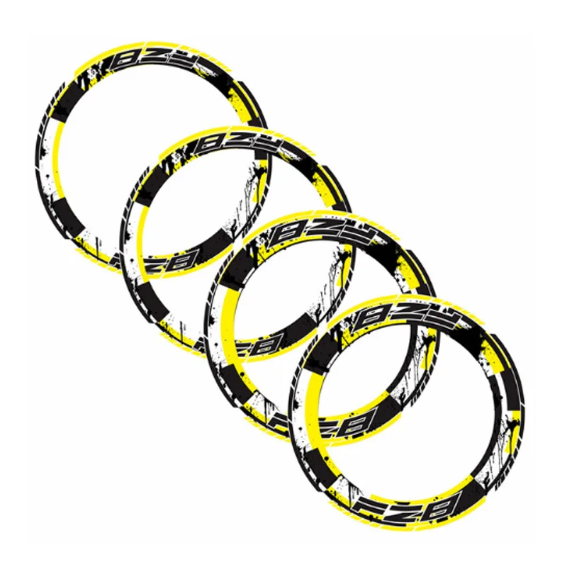 Набор из 4 шт Толстые края наружный обод светоотражающие наклейки полосы