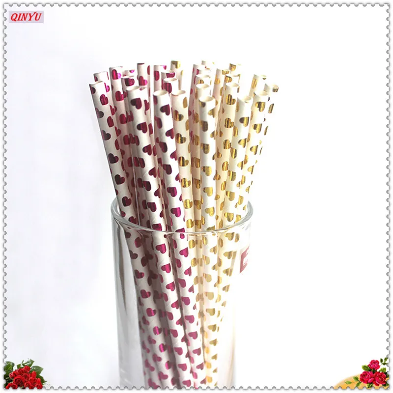 Соломинки питьевые в форме сердца 50 шт./Лот 7z|straw for kids|lot lotstraw drinks |