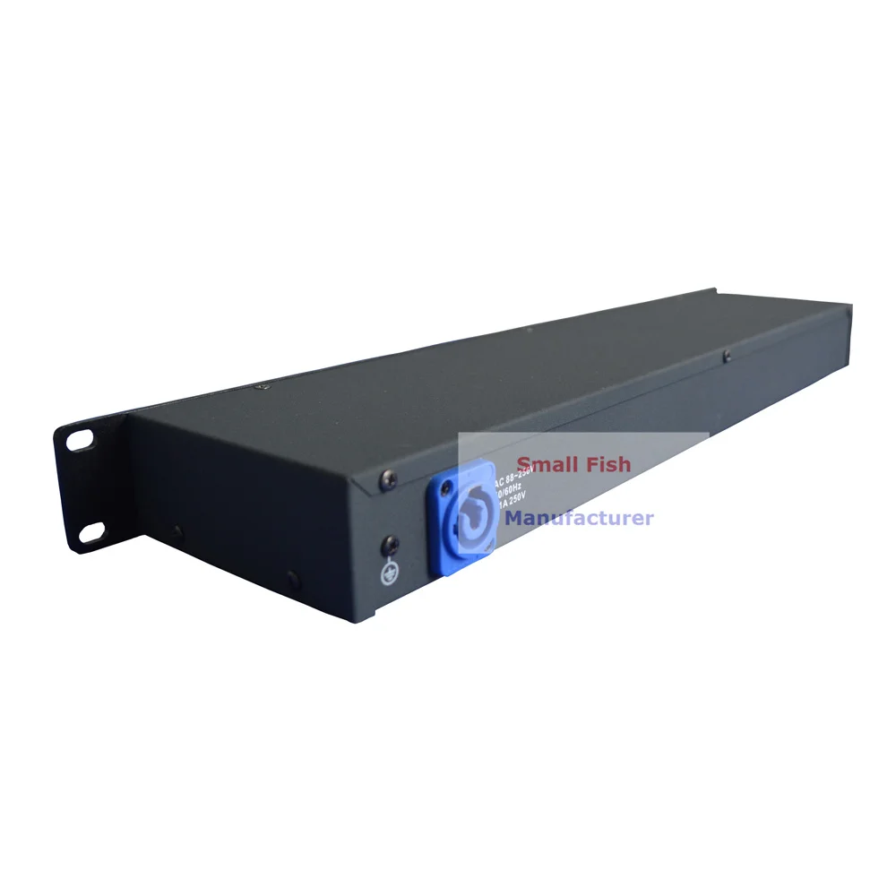 Сценический светильник DMX512 сплиттер светильник разделитель усилителя сигнала 8 способ DMX Дистрибьютор с 2 входными портами сценическое оборудование