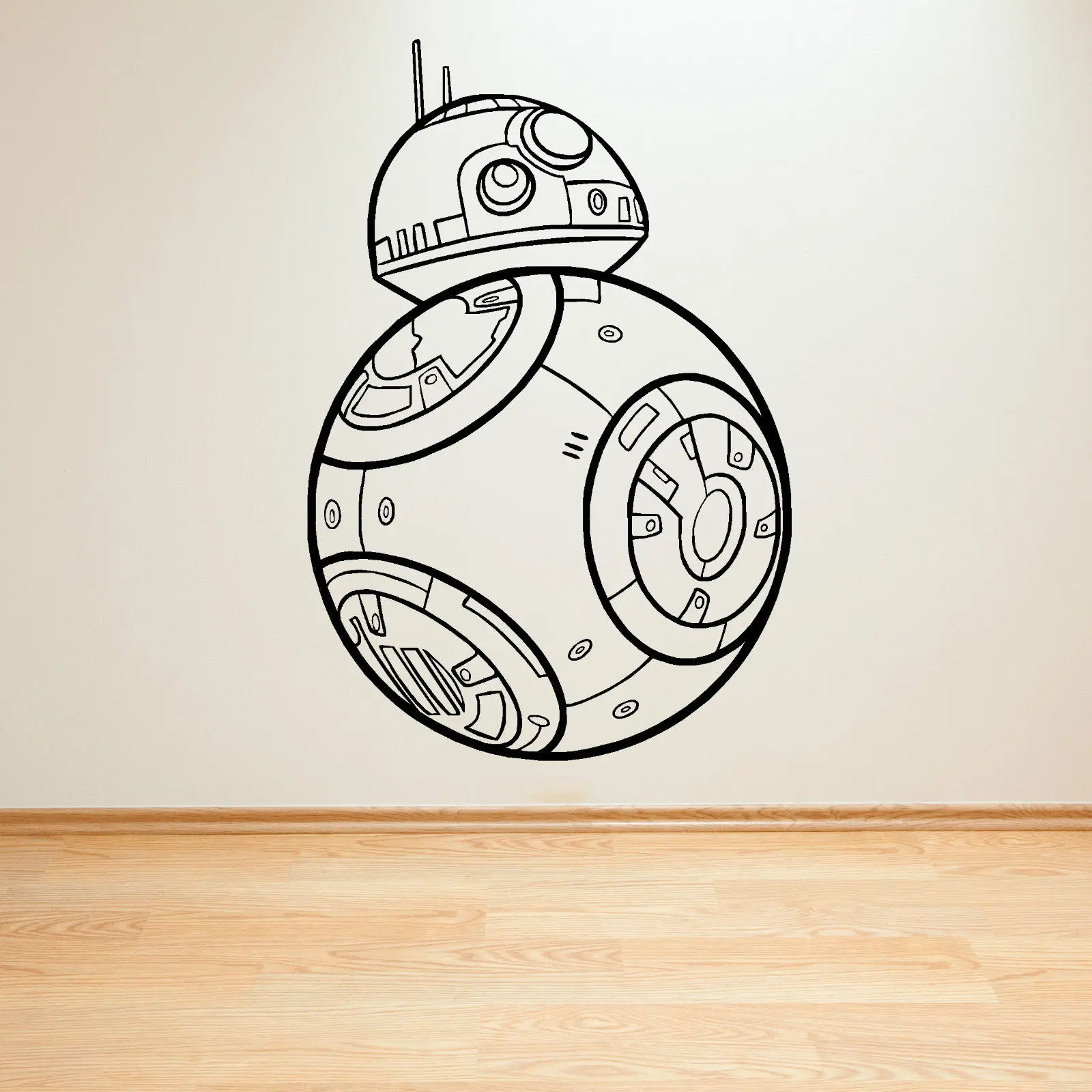 W190 STAR WARS BB-8 DROID THE FORCE AWAKENS vinyl wall art sticker for Kids Room home decor Cartoon Decal Boys Gift | Дом и сад