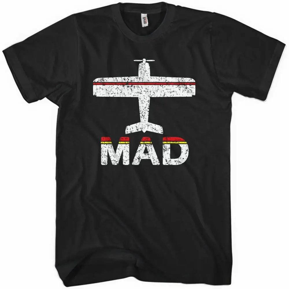 Fly Madrid T-Shirt Mad Barajas Airport Spain Espana Real 2019 New Short Sleeve Cotton Casual Men Fashion Custom Slim Fit | Мужская