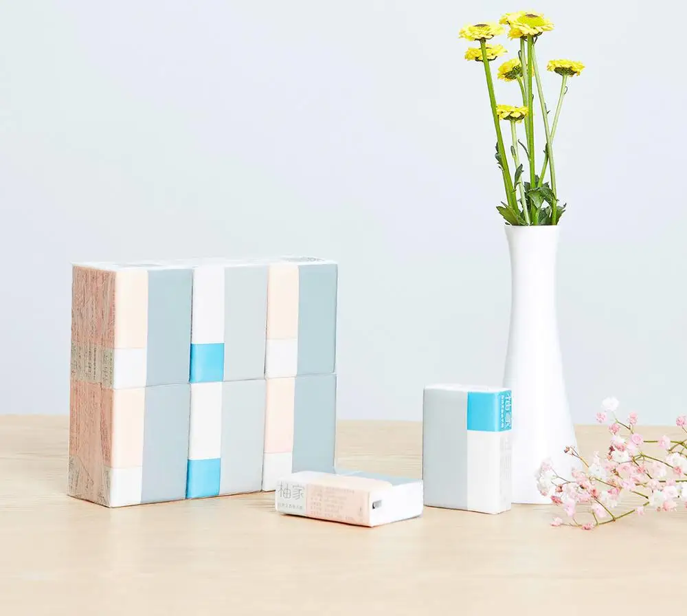 18pcs Mi jia Youjia тканевая бумага s для лица Антибактериальная тканевая деревянная бумага 18 шт. портативная салфетка туалетная бумага для семьи - Цвет: 18pcs