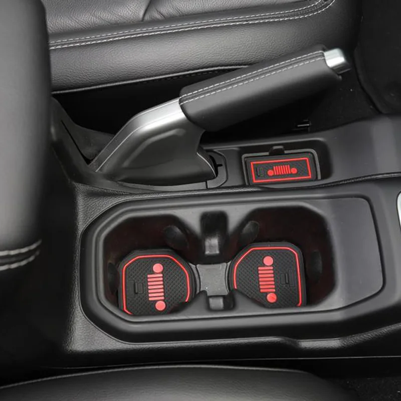 19x коврик для внутренней двери автомобиля нескользящий чашки 2018 Jeep Wrangler