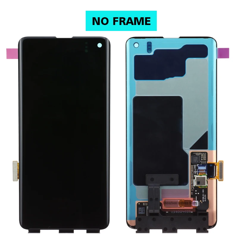 Супер AMOLED Galaxy S10 lcd для SAMSUNG Galaxy S10 G973F G973 S10 Plus G975 G975F кодирующий преобразователь сенсорного экрана в сборе
