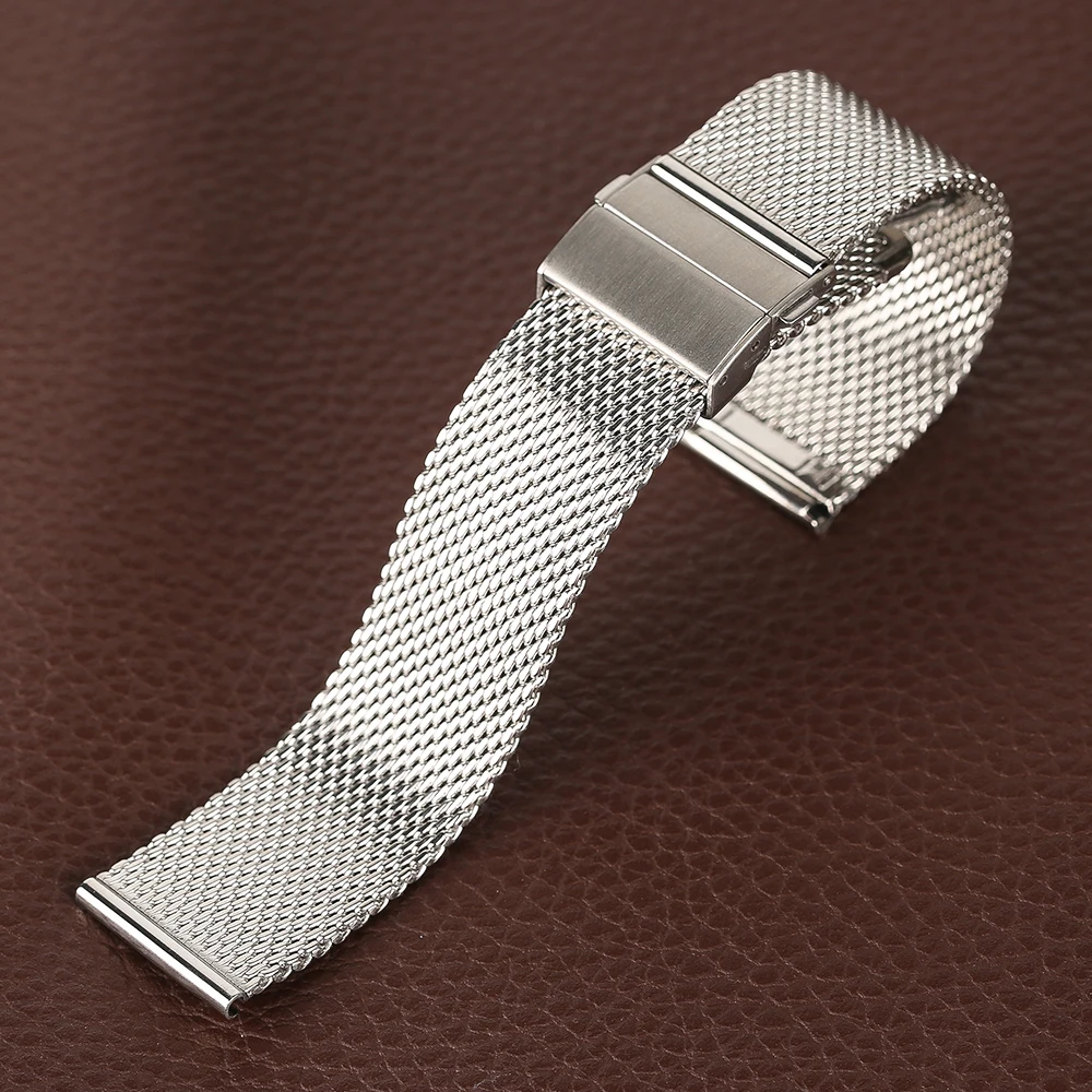 18/20/22 мм простой сетки смотреть группа черный серебристый цвет заменить Для