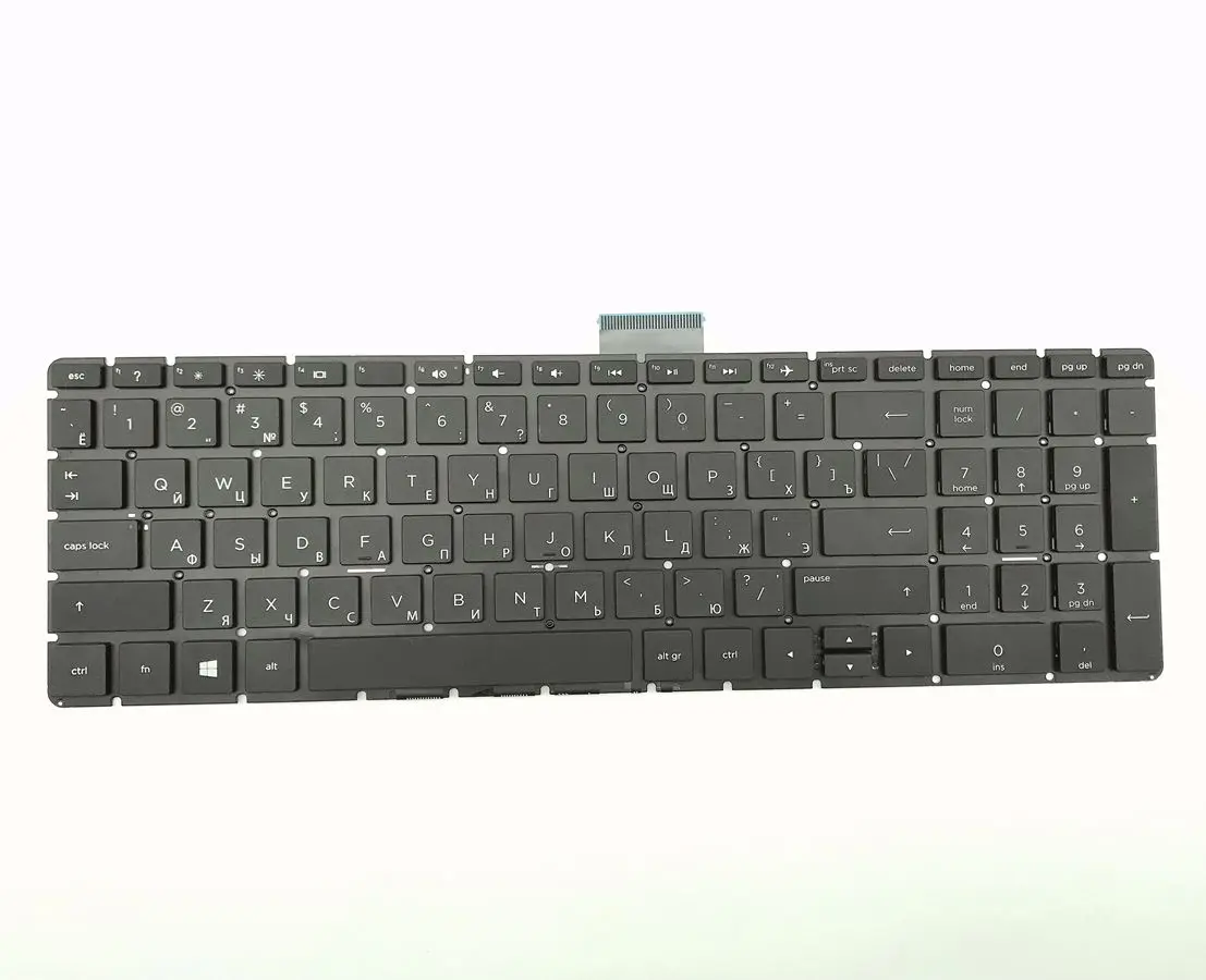 Новая Подлинная русская/Русская черная клавиатура для HP 15-bs025ur 15-bs026ur 15-bs027ur 15-bs028ur