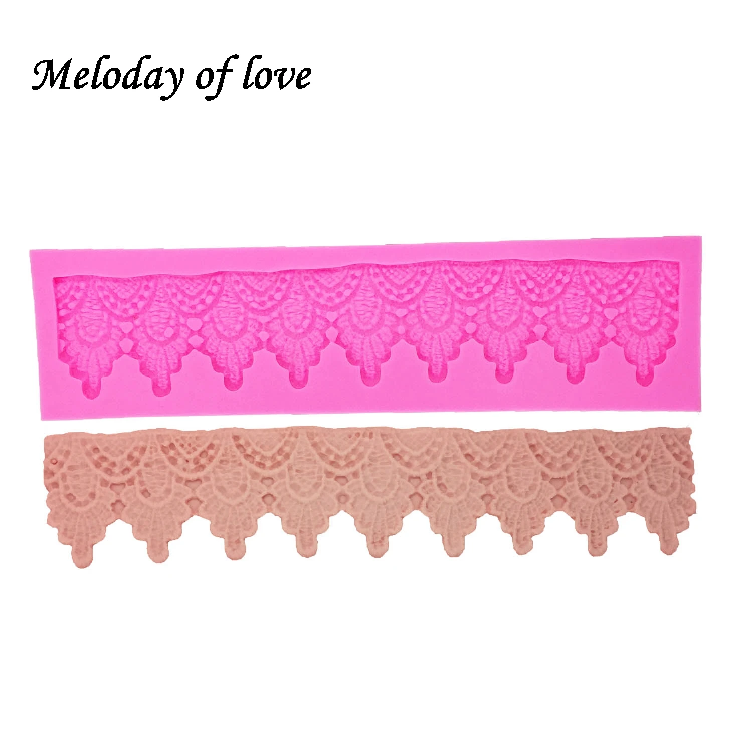 Силиконовая форма в виде длинной кружевной занавески для помадки декорирование