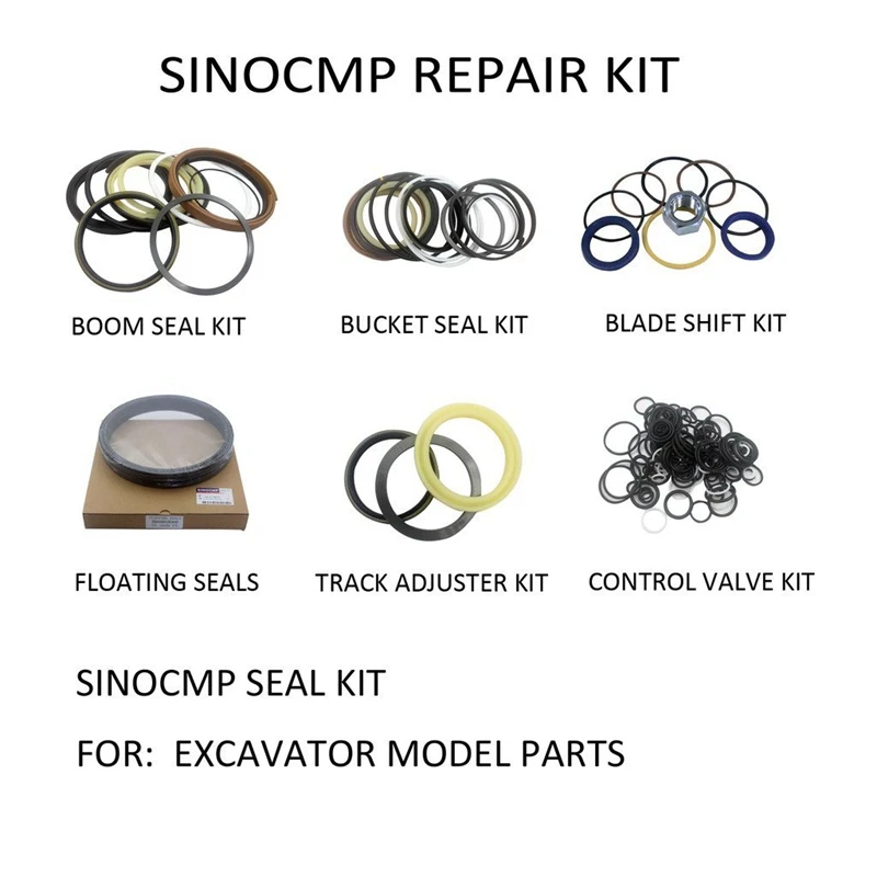 

PC220-2 Control Valve Repair Seal Kit for Komatsu Excavator Gaskets, 3 month warranty