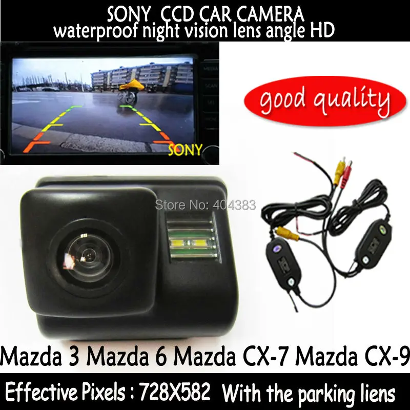 Wi-Fi камера заднего вида 2 4 ГГц для SONY CCD HD Автомобильная с ночным видением Mazda 3 6 CX-7