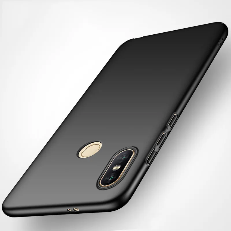 For Xiaomi Redmi Note 5 Pro Case Cover Mofi Hard Back Soild Color Black Blue Red Rose Gold Simple |