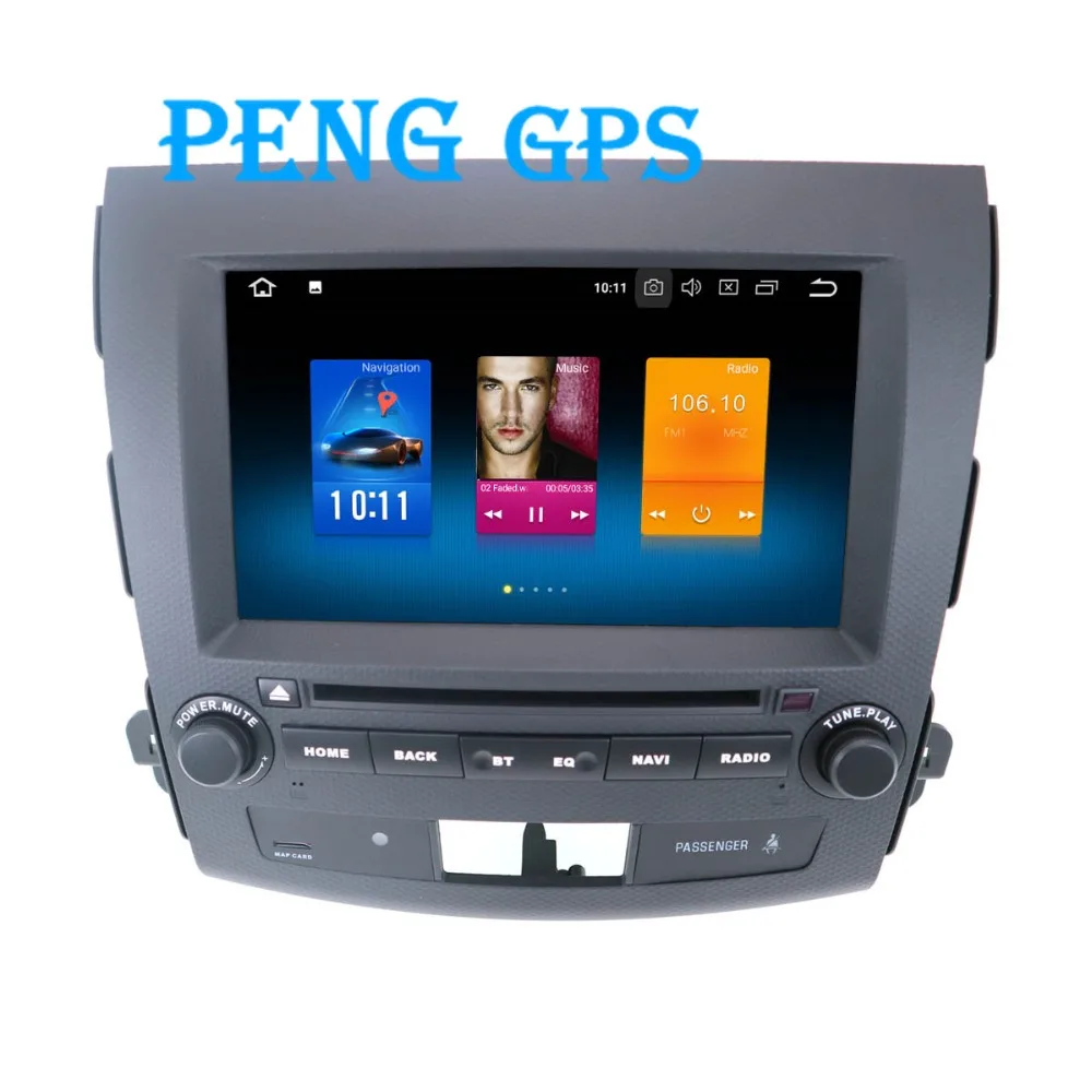 Android 8 0 автомобильный DVD кассетный плеер recoder GPS навигация для Mitsubishi Outlander 2006 2012 Citroen