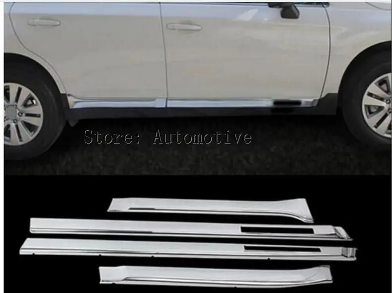 Подходит для 2015 2016 2017 2018 Subaru OUTBACK хромированная боковая дверь отделка кузова|for
