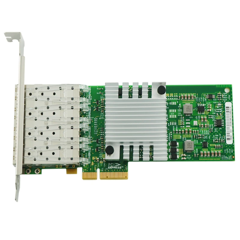 I350AM4 чипсет четырехпортовый гигабитный волоконный серверный адаптер PCI E x8 NIC Card