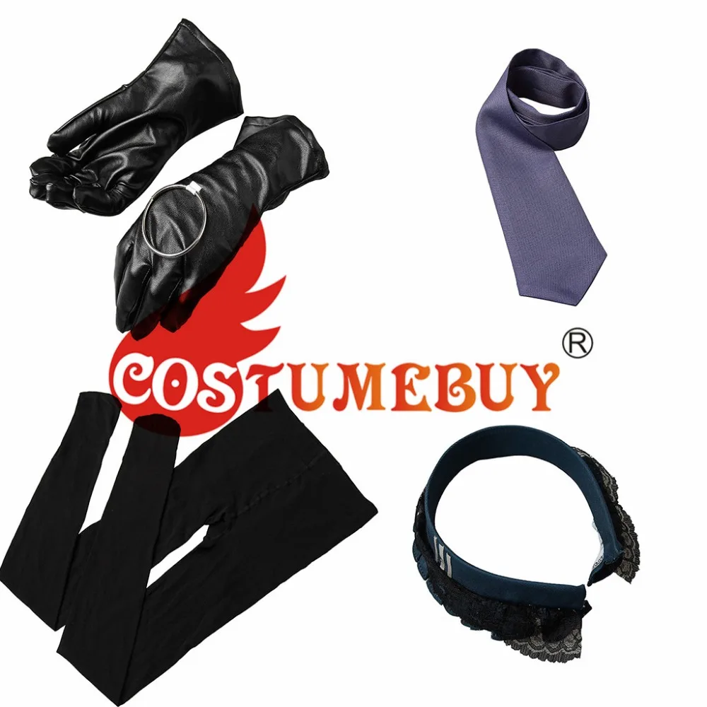 Costumebuy игры Danganronpa V3: убийство Harmony kirumi Tojo Косплэй костюм для взрослых девочек Для женщин костюм горничной для Хэллоуин платье все размеры L920