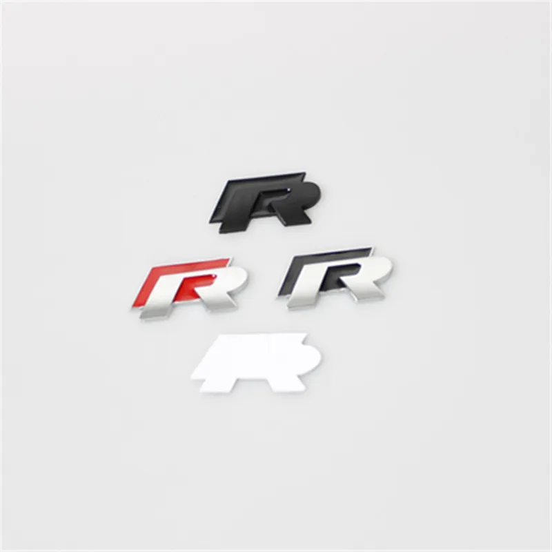 100X 3D Chrome R Line Знак Логотип эмблема RLine наклейки гонки VW Гольф 5 6 7 Touareg Tiguan passat b6 b7 Jetta