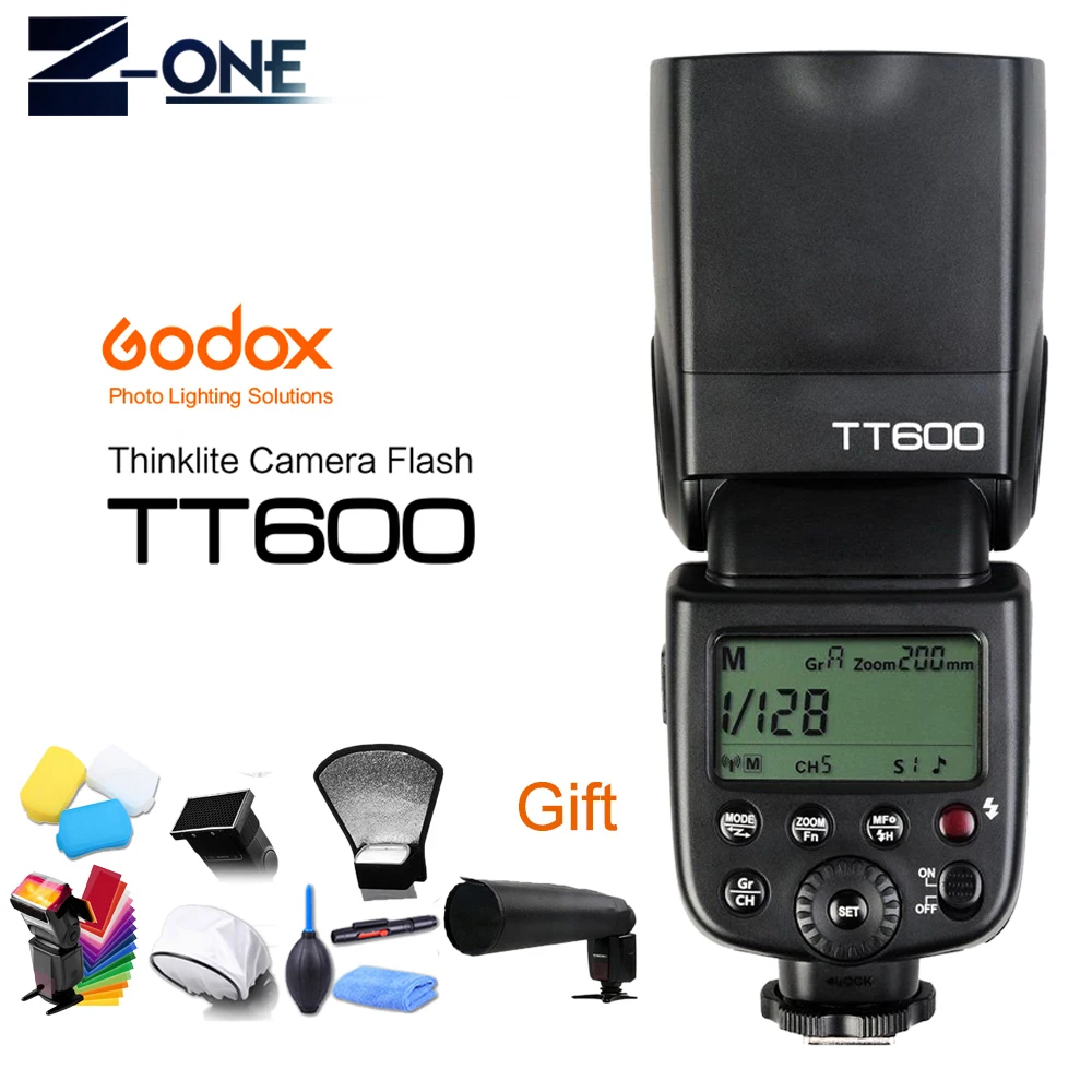 Godox TT600 GN60 HSS 1/8000s вспышка для камеры Speedlite + 2 4G Беспроводная система X Xpro O