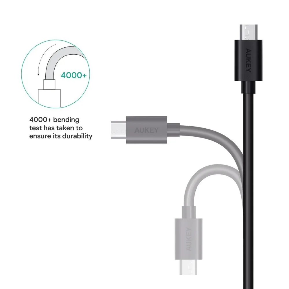 AUKEY Micro USB кабель 2A быстрое зарядное устройство для передачи данных мобильный