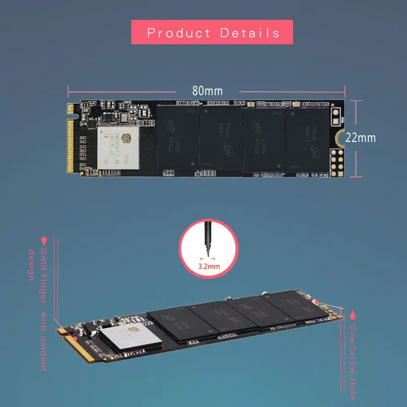 SSD накопитель Kingspec жесткий диск 128 ГБ 256 512 PCIe ssd M.2 NVMe Pcie внутренний для MSI