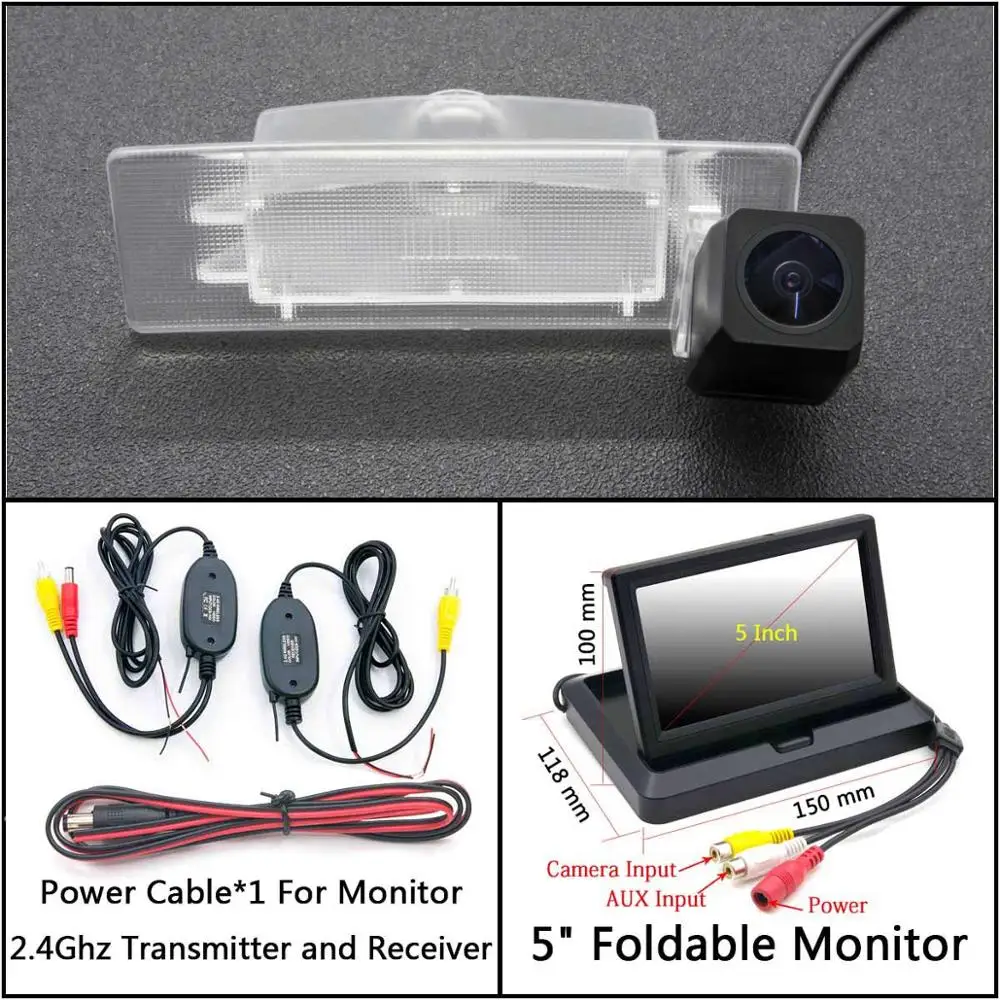 C Wireless 5 inch F Full HD резервная камера заднего вида для Kia Sportage 4 QL KX5 Автостоянка ЖК-зеркало монитор камера заднего вида - Название цвета: C Wireless 5 inch F