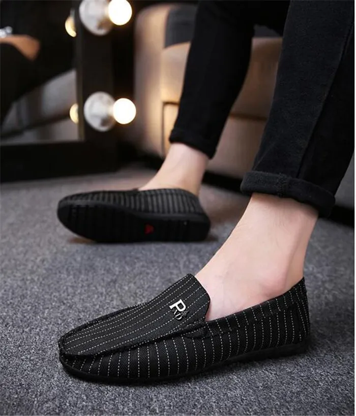 

Men's driving Moccasin Gommino shoes Spring Summer British slip-on casual round toe loafers breathable men's shoes