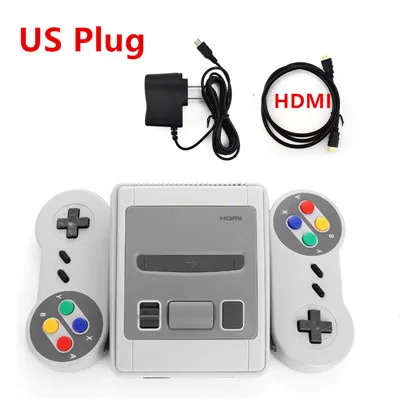Белый Супер мини HDMI семейная ТВ Видео игровая консоль HDMI 8 бит Ретро видео игры консоль подарок Прямая поставка встроенные 621 Ретро игры - Цвет: Белый