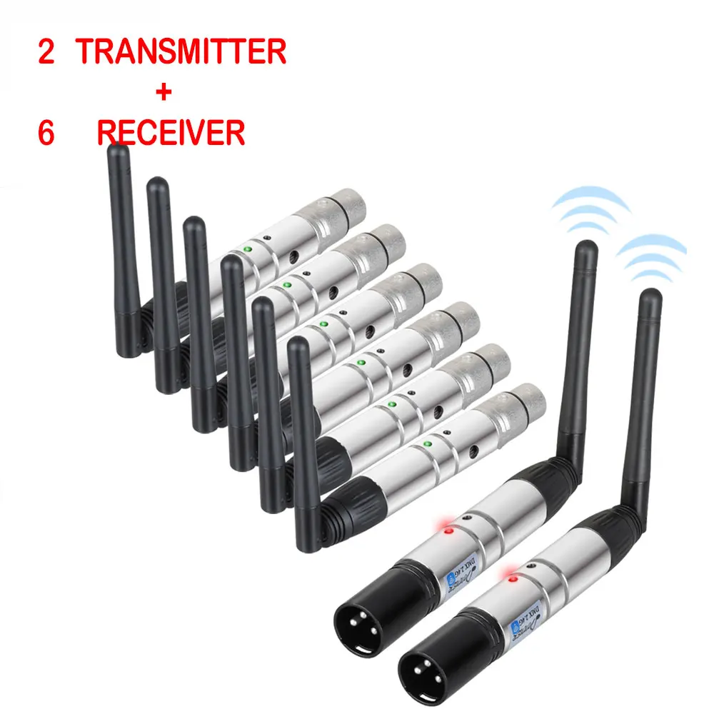 Donner DMX 512 беспроводной передатчик приемник 2,4G ISM сценический светильник контроллер расстояние 400 м для Dfi DJ диско-бар светильник ing US Plug