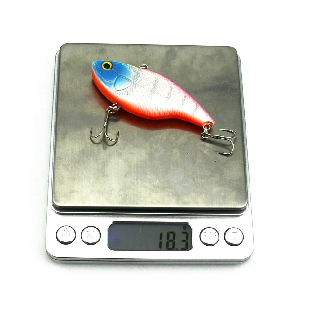 HENGJIA 1 шт. 7 5 см 18 г 6 # крючки игра VIB жесткие рыболовные приманки воблер для окуня