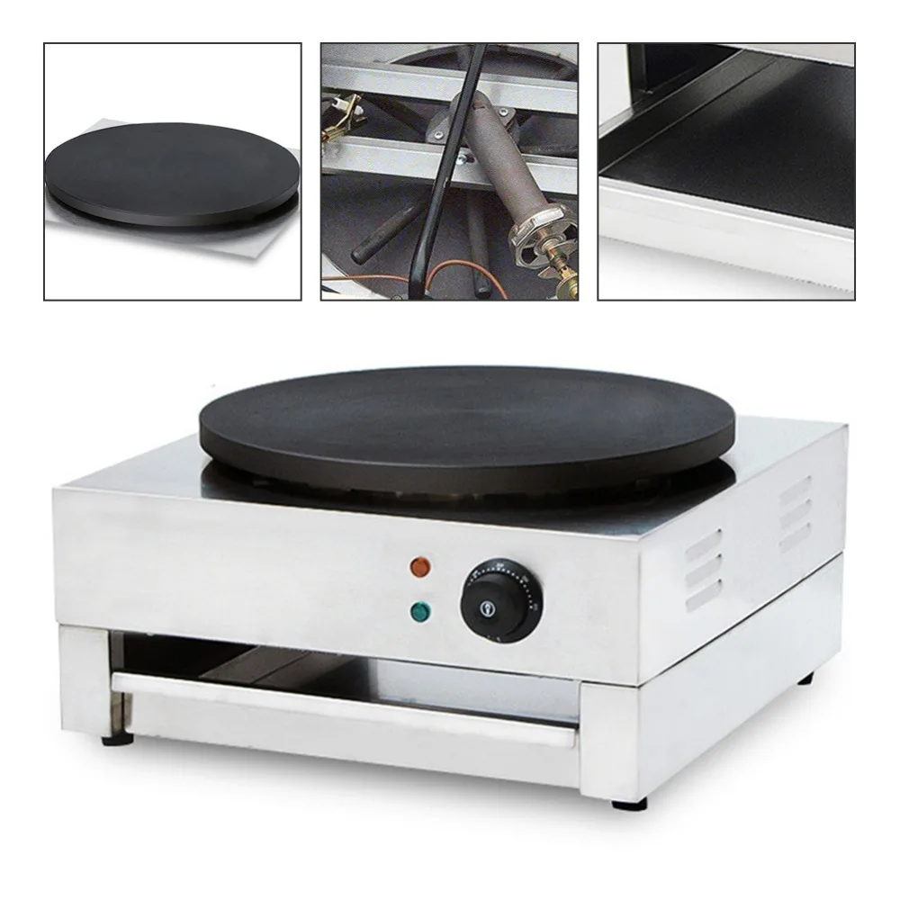 Electric Crepe Maker Pizza Pancake Machine Non-stick 15.74'' Commercial Cake Making Kitchen Cooking Tools Bread EU/US/UK |