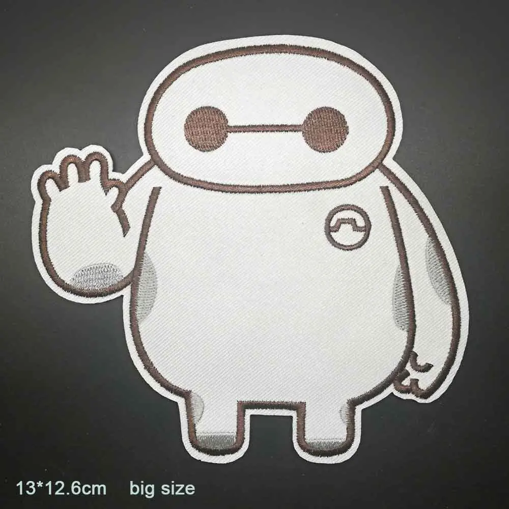 baymax (da xueren Мультфильм Baymax железа на вышитые одежды патчи для одежды наклейки одежды оптом - Цвет: baymax (da xueren