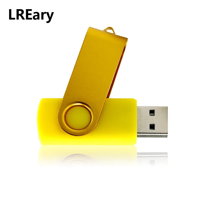 Высококачественный USB флеш накопитель простой металлический вращающийся U диск 4