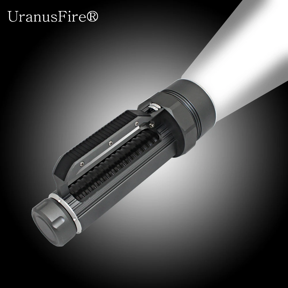 Diving Flashlight Waterproof Torch Light 4x XM-L2 LED Rechargeable Underwater Lanterna + 26650 Battery + AC Charger waterproof 6000lm 4xled l2 powerful 100m underwater diving flashlight torch lamp 2x6800mah battery dual charger