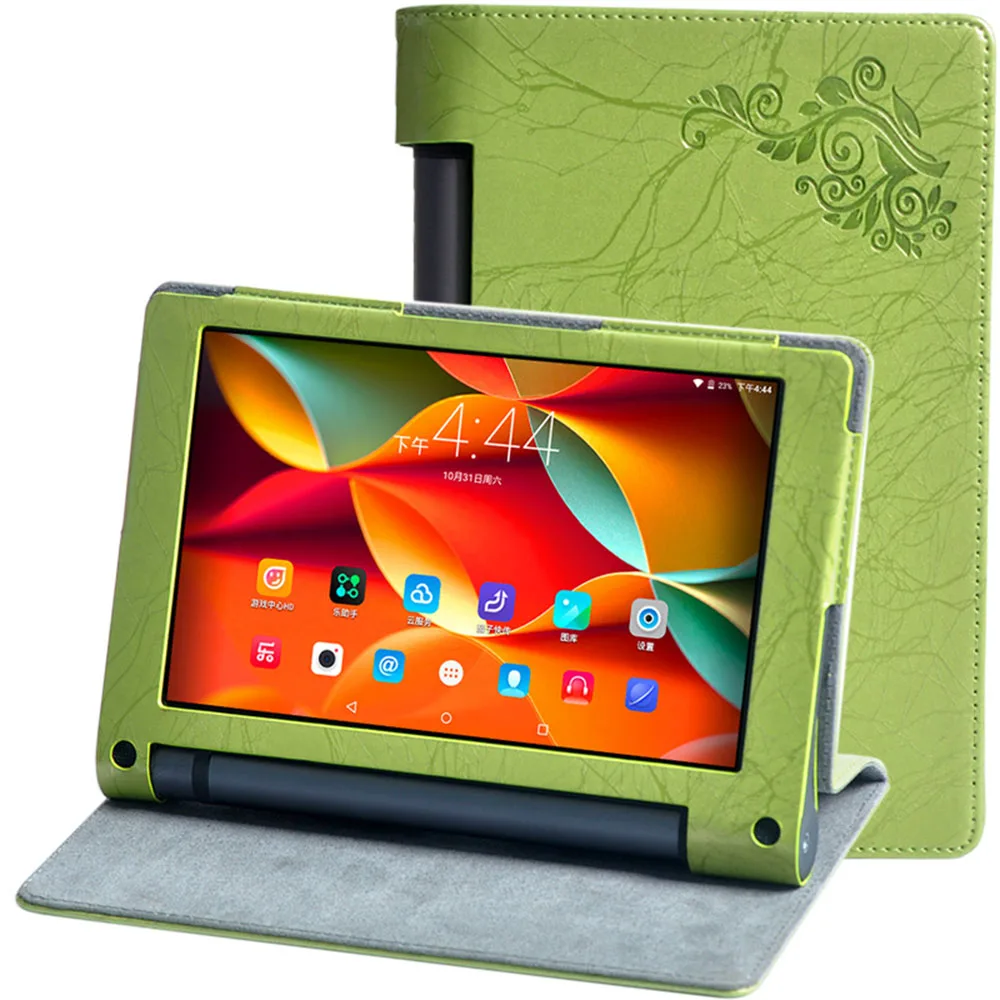 Модный защитный складной чехол книжка из искусственной кожи с принтом для Lenovo YOGA