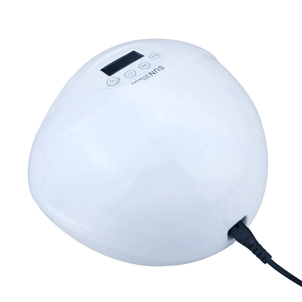 Сушилка для геля SUN5S 48 Вт с ультрафиолетовой и светодиодной лампой для ногтей с инфракрасным датчиком на дне.