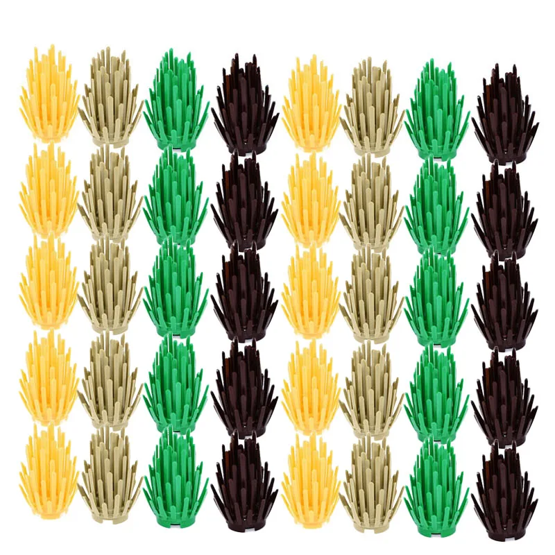 20Pcs/Lot Plant Bush 2x2x4 Trees Green Grass Building Bricks Plants Blocks City Parts Compatible with Series Assemble | Игрушки и хобби
