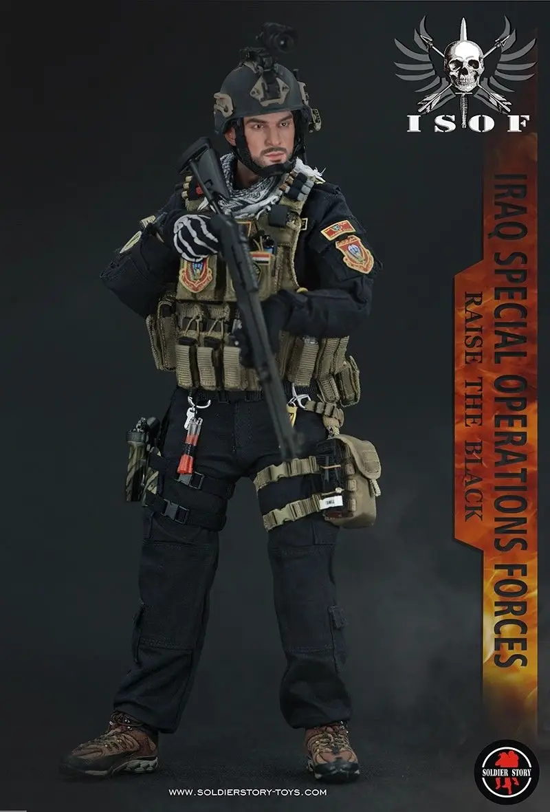 Солдатская история SS105 1/6 армия спецопераций в Ираке ISOF SAW GUNNER Collection Action Figure New