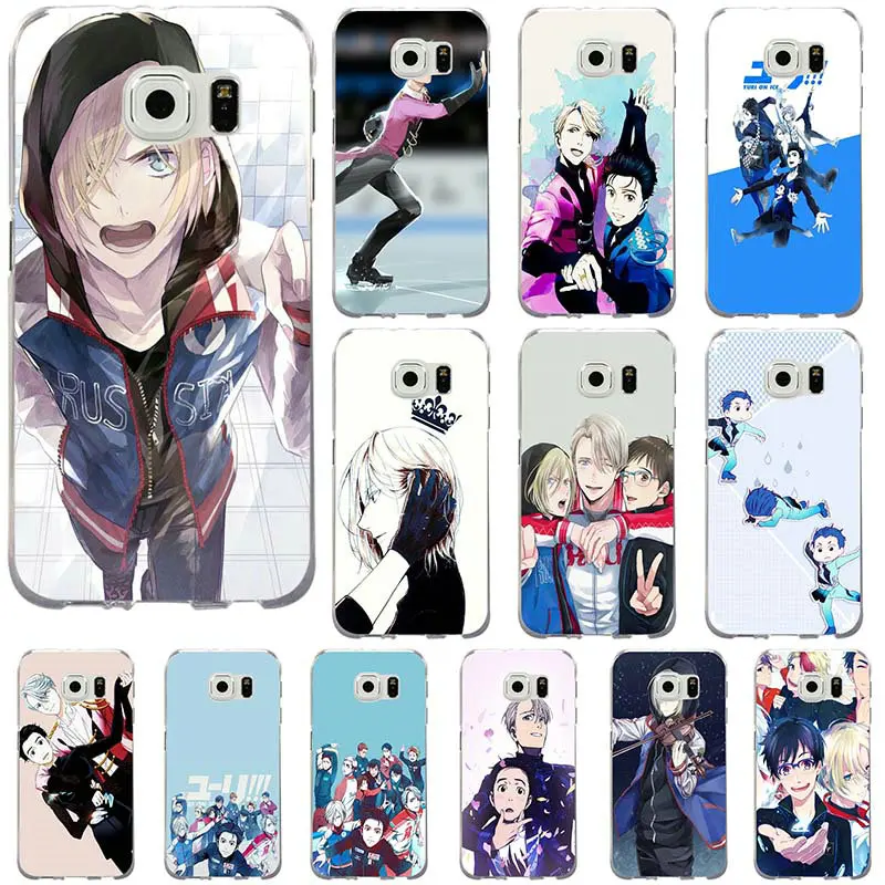 Мода Мультфильм Юрий на льду Юрия тонкий Мягкие TPU чехол для телефона Samsung Galaxy S2 S4