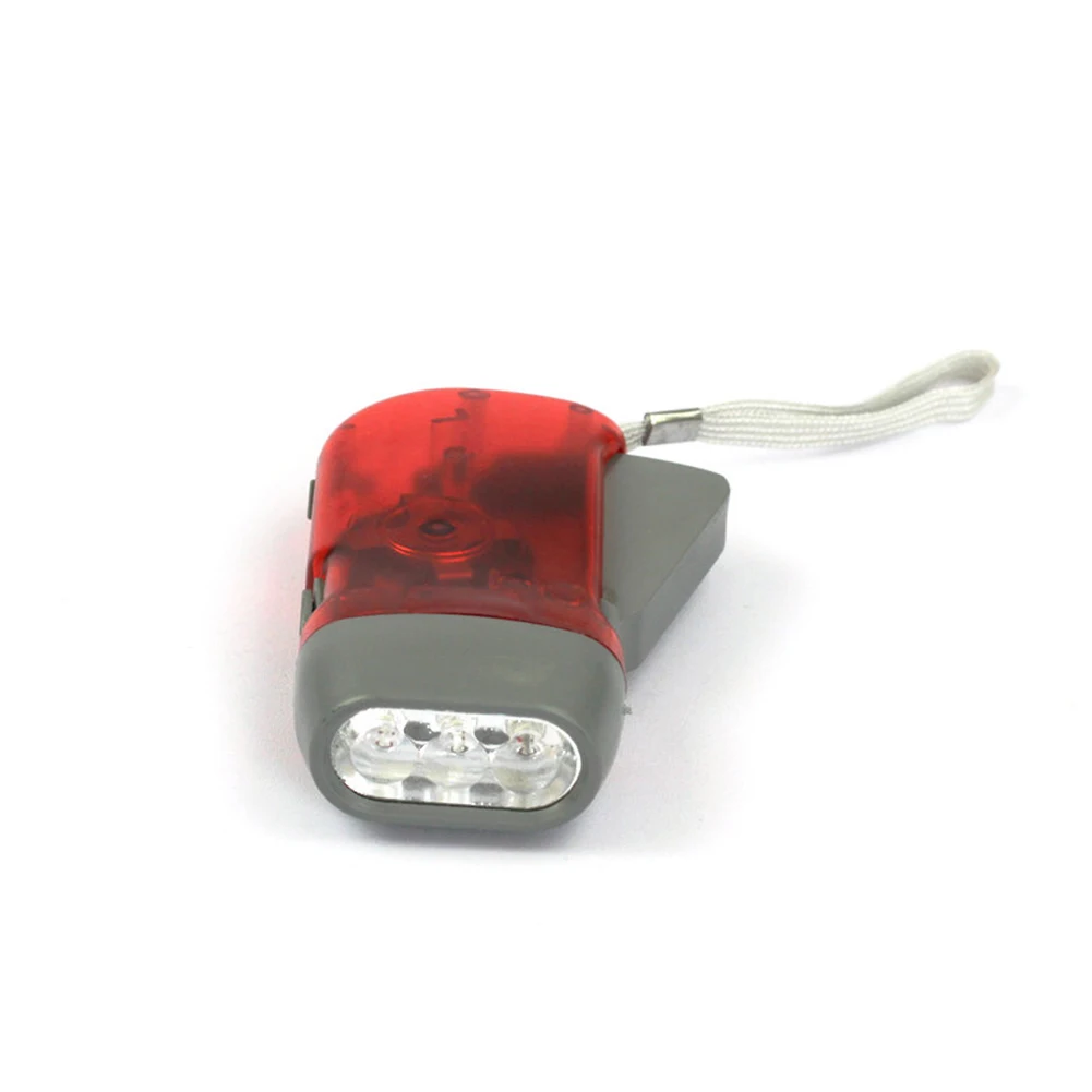 Self generating outdoor hand pressure 3LED Dynamo Flashlight Environmental Protection