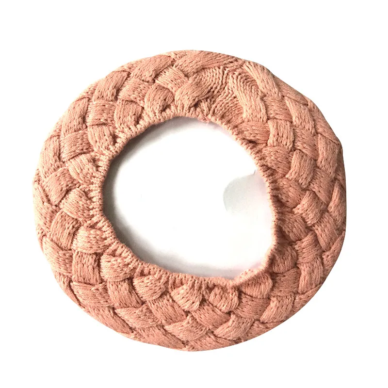 Зимняя шапка для девочек вязаная с помпоном детей шапки вязаные детские шляпы |