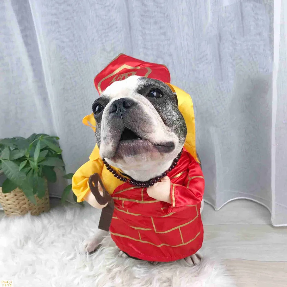 Собака одежда Dragon Ball Гоку ПОЛУВЕРЫ Термальность костюм с украшениями Одежда для