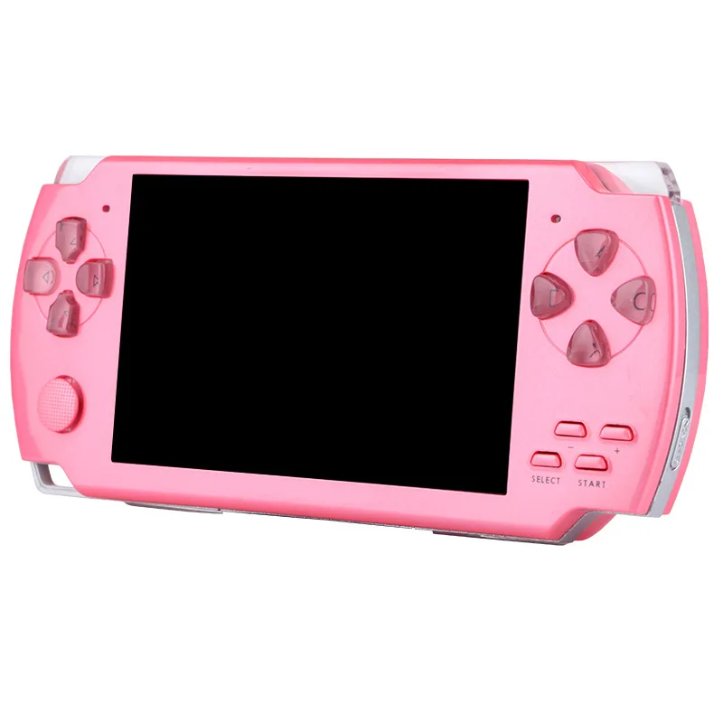 pink Бесплатно Встроенный 5000 игр, 8 Гб 4,3 дюймов PMP портативный игровой плеер MP3 MP4 MP5 плеер Видео FM камера портативная игровая консоль - Цвет: pink