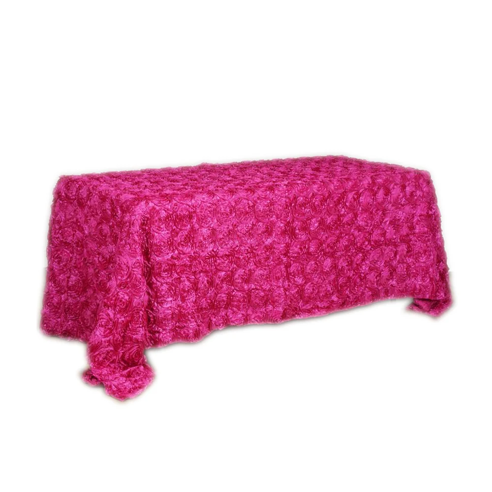 Скатерть с 3D вышивкой розы 90x132 дюймов|Украшения своими руками для вечеринки| |