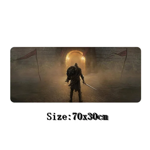 1 Большой игровой коврик для мыши the elder scrolls v skyrim, 70x30 см, фиксирующий край, лучший подарок для друга, коврик для ноутбука - Цвет: 1