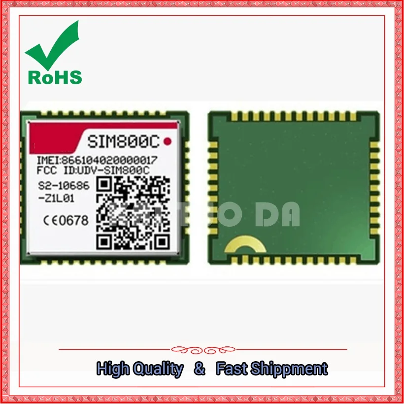 SIM800C GSM / GPRS модуль 4-частотный SMD посылка сверхкомпактный маломощный промышленный класс Bluetooth-совместимая плата
