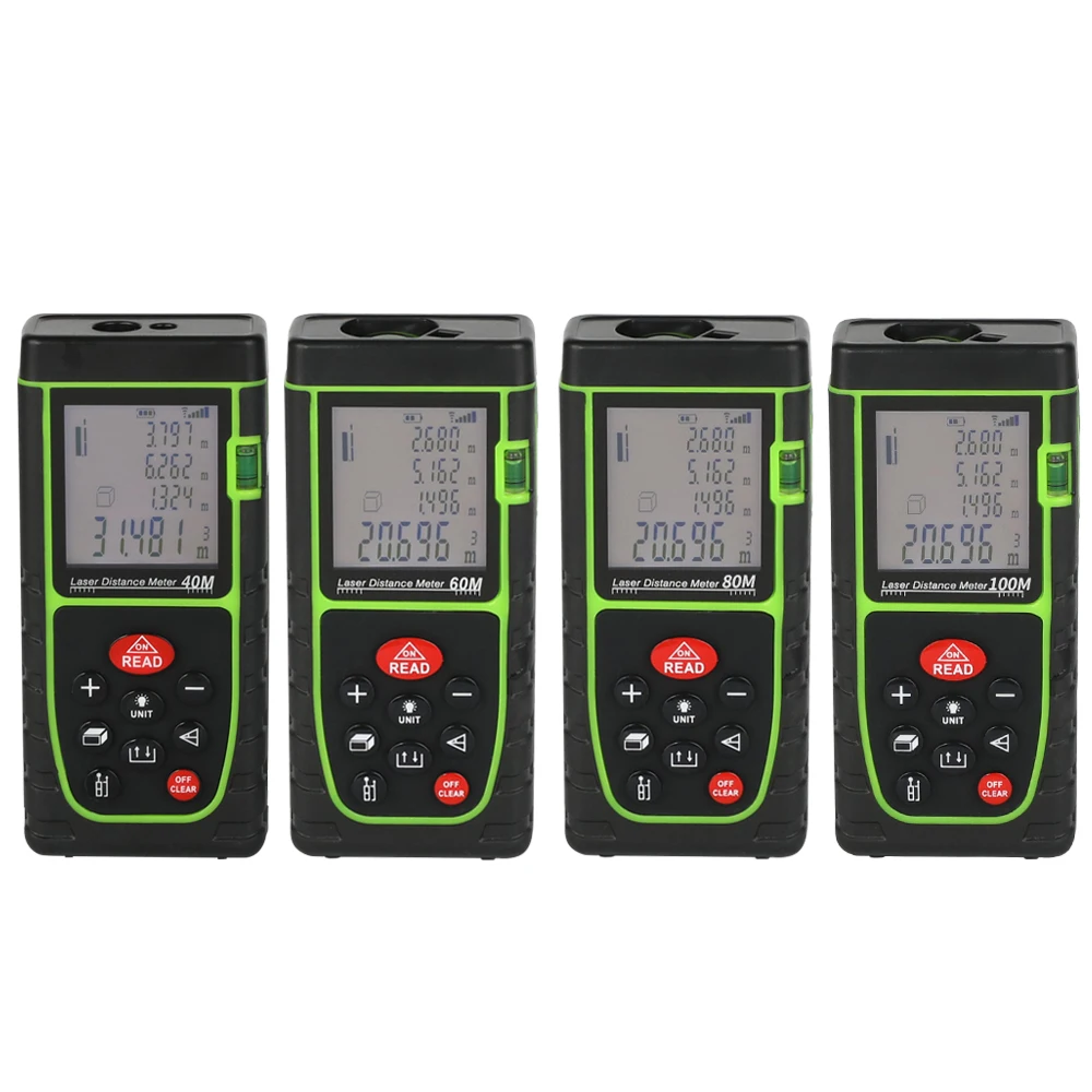 Новое поступление зеленый Высокоточный Ручной лазерный дальномер 40 100 м